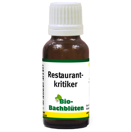 Bio-Bachblüten Restaurantkritiker 20 ml