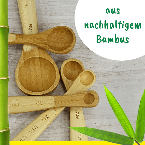 Dosierlöffel-Set aus Bambus