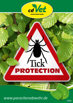 Flyer "Ticks protection", DIN A6, 8-seiter, 135 g Bilderdruck