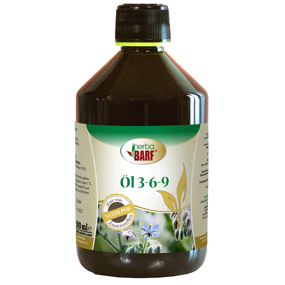 herbaBARF Öl 3-6-9 500 ml